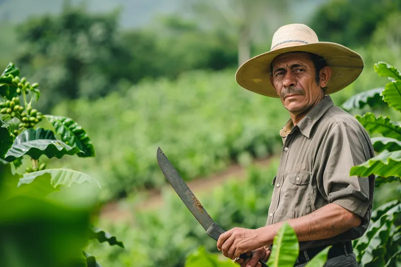 El machete como herramienta de poda en la agricultura