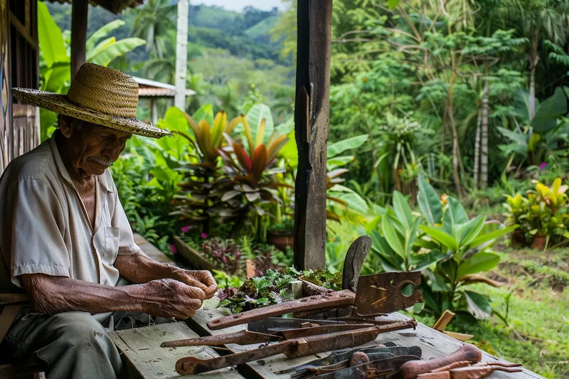 Reciclaje de machetes viejos ideas creativas en agricultura