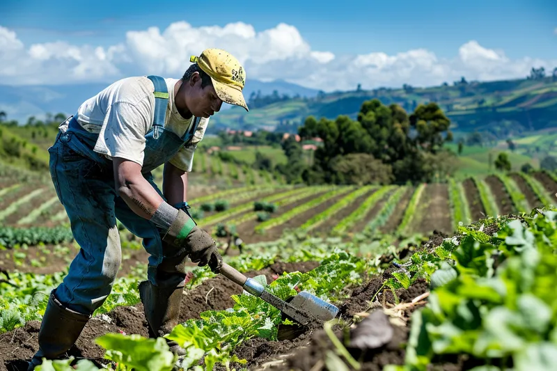 Agricultura y Machetes Respetando las Normativas de Seguridad Laboral