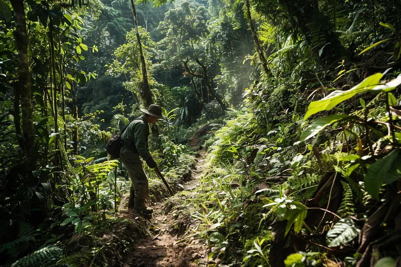 El Machete y su Impacto en la Conservacion de Ecosistemas a lo Largo de Senderos